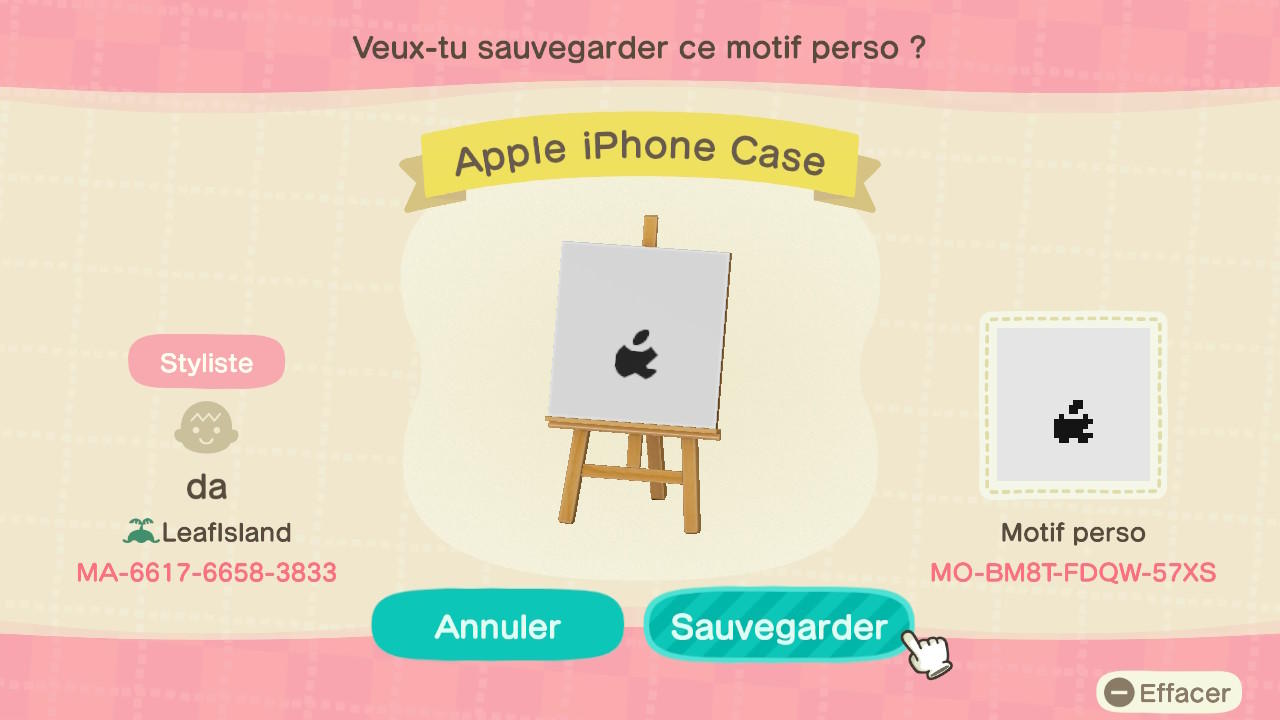 Animal Crossing Design Code: MO-BM8T-FDQW-57XS Apple iPhone Case
