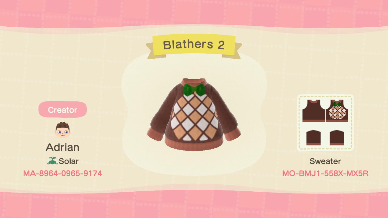 Animal Crossing Design Code: MO-BMJ1-558X-MX5R Blathers 2