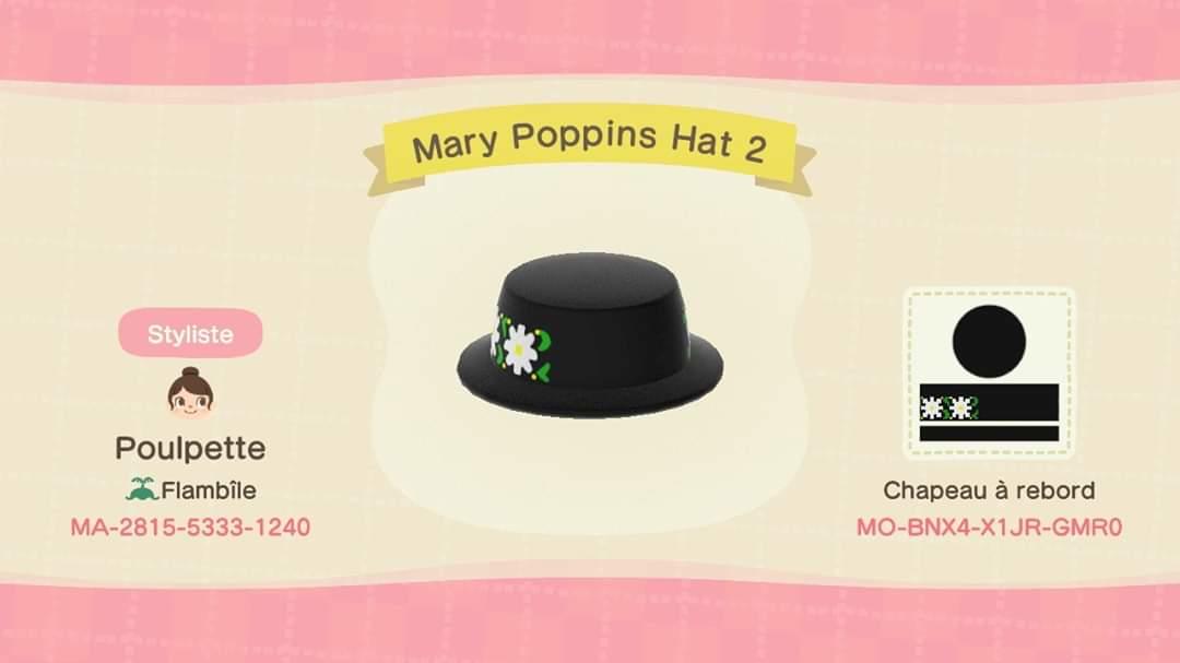 Animal Crossing Design Code: MO-BNX4-X1JR-GMR0 Disney Mary Poppins