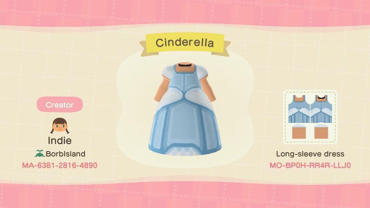 Animal Crossing Design Code: MO-BP0H-RR4R-LLJ0 Cinderella