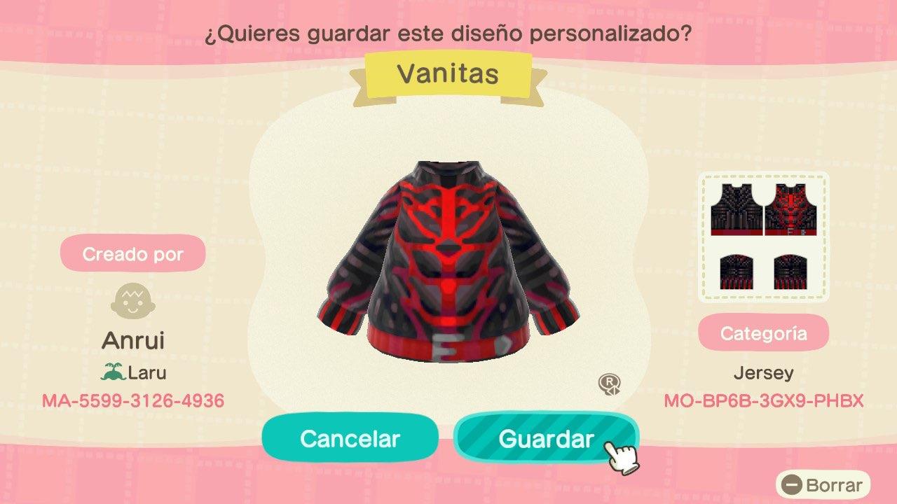 Animal Crossing Design Code: MO-BP6B-3GX9-PHBX KH3 - Vanitas