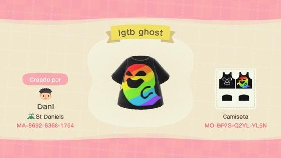 Animal Crossing Design Code: MO-BP75-Q2YL-YL5N Lgtb ghost