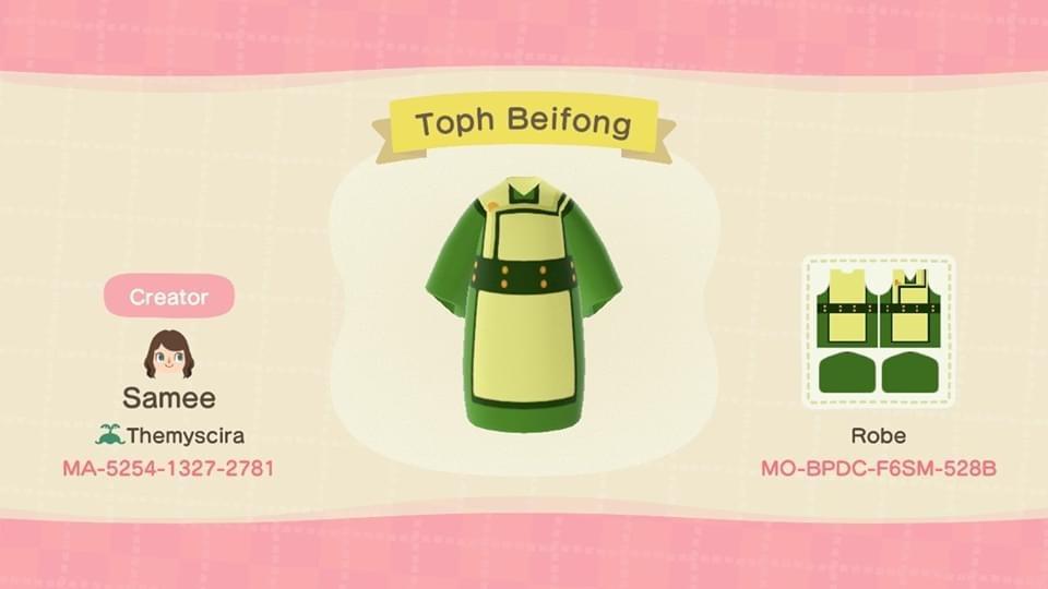 Animal Crossing Design Code: MO-BPDC-F6SM-528B Toph Beifong