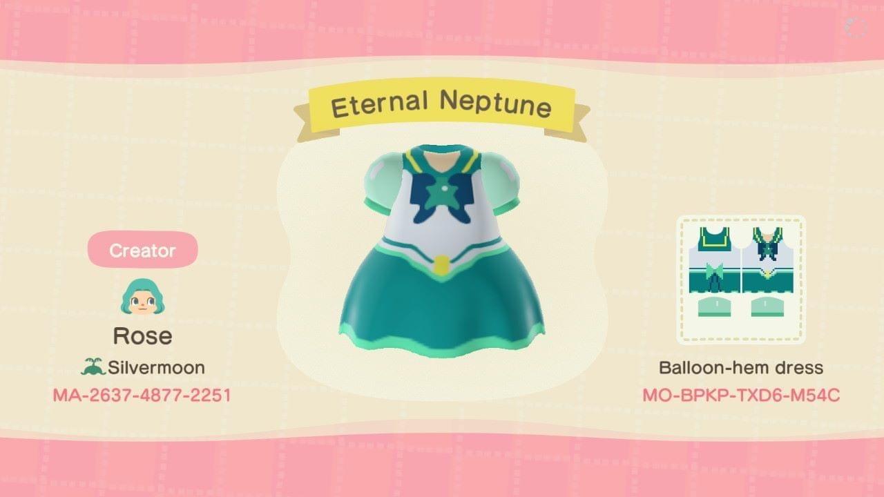 Animal Crossing Design Code: MO-BPKP-TXD6-M54C Eternal Neptune