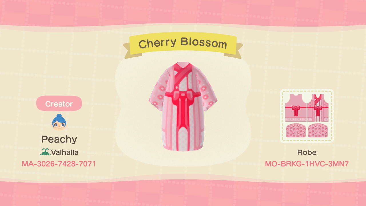 Animal Crossing Design Code: MO-BRKG-1HVC-3MN7 Cherry Blossom
