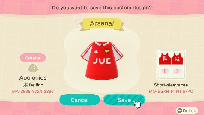 Animal Crossing Design Code: MO-BSXN-PTNT-57KC Arsenal