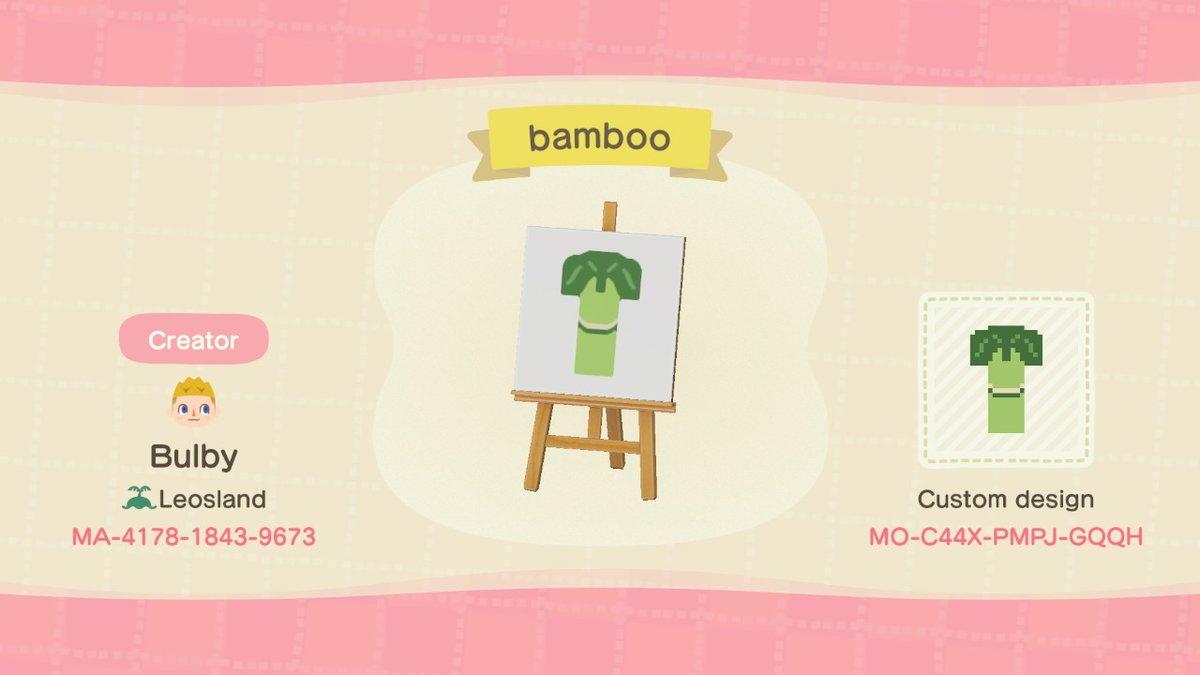 Animal Crossing Design Code: MO-C44X-PMPJ-CQQH Bamboo