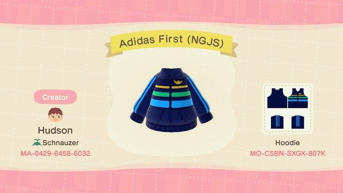 Animal Crossing Design Code: MO-C5BN-SXGX-807K Adidas First (NGJS)