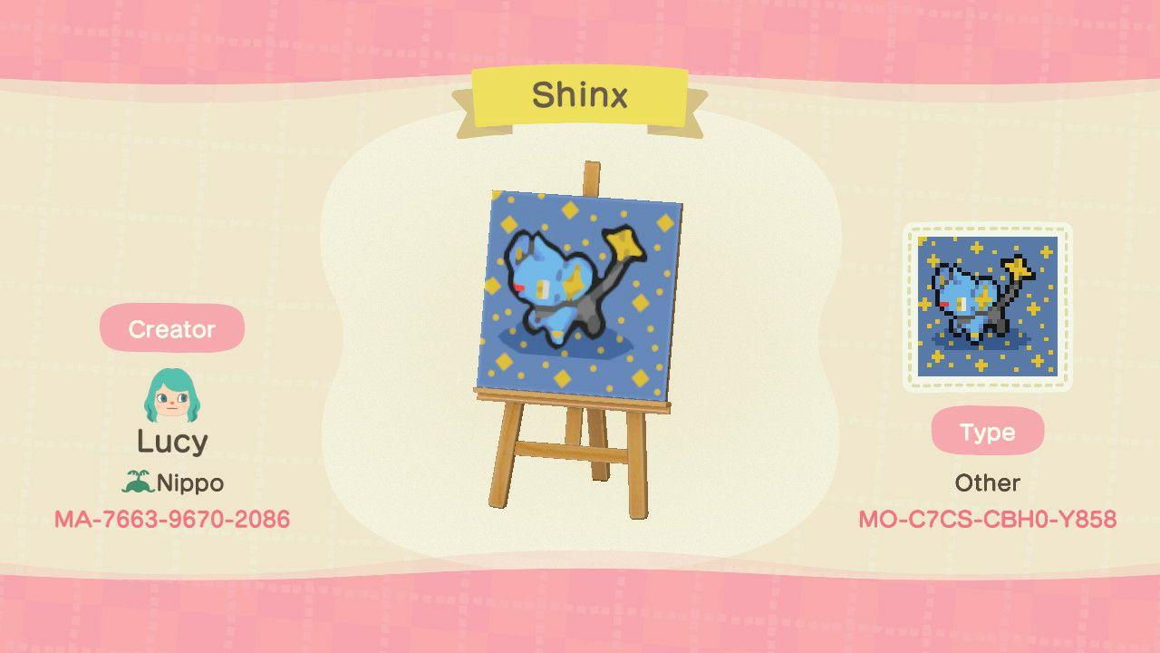 Animal Crossing Design Code: MO-C7CS-CBH0-Y858 Shinx