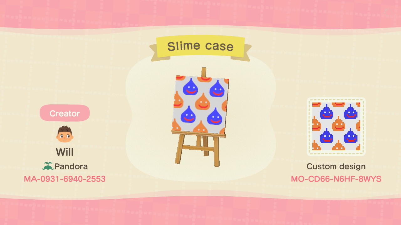 Animal Crossing Design Code: MO-CD66-N6HF-8WYS Slime case