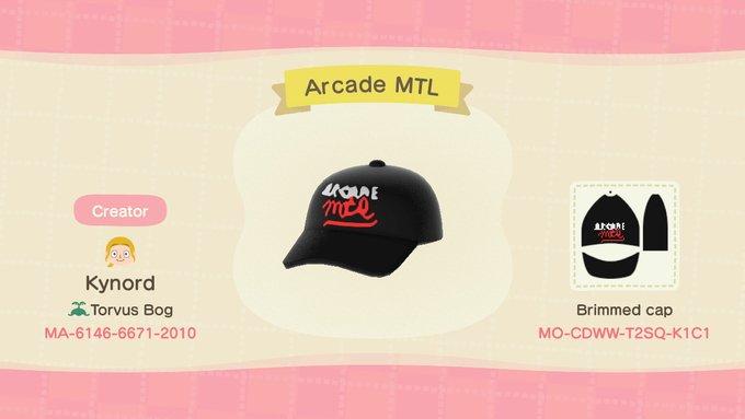 Animal Crossing Design Code: MO-CDWW-T2SQ-K1C1 Arcade MTL