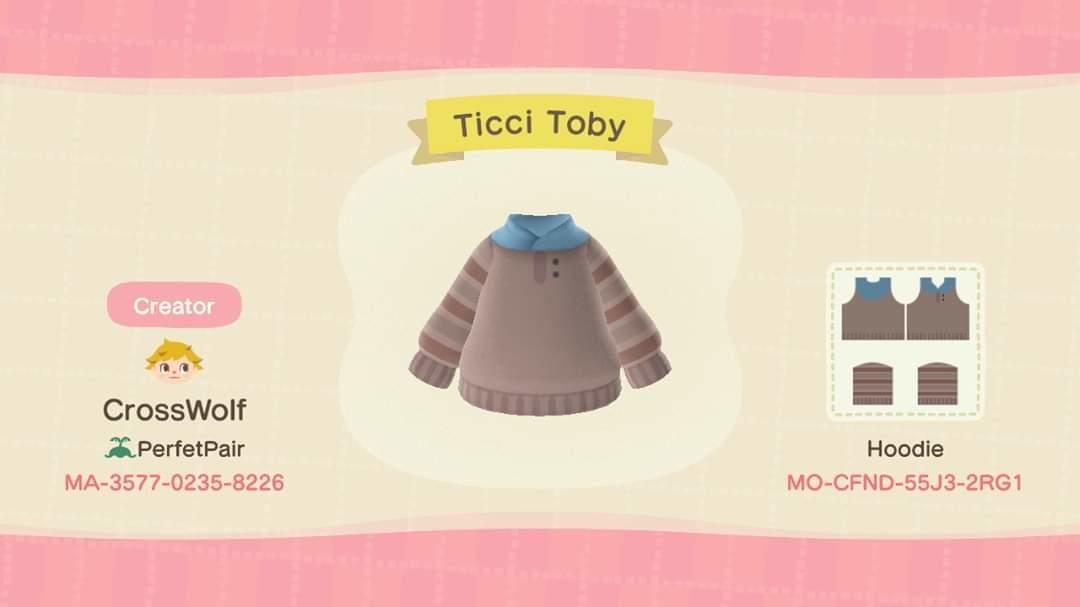 Animal Crossing Design Code: MO-CFND-55J3-2RG1 Ticci Tody