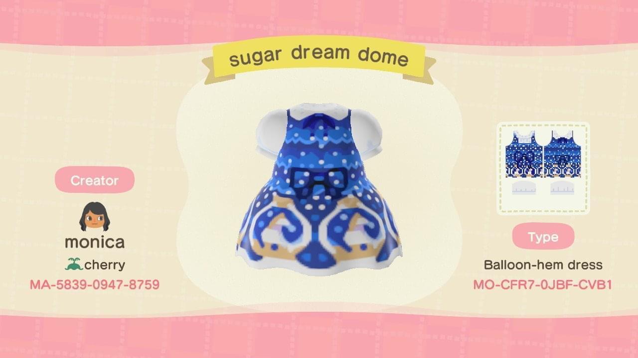 Animal Crossing Design Code: MO-CFR7-0JBF-CVB1 AP Sugar dream dome