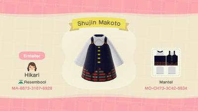 Animal Crossing Design Code: MO-CH73-3C42-5934 Persona 5 Makoto
