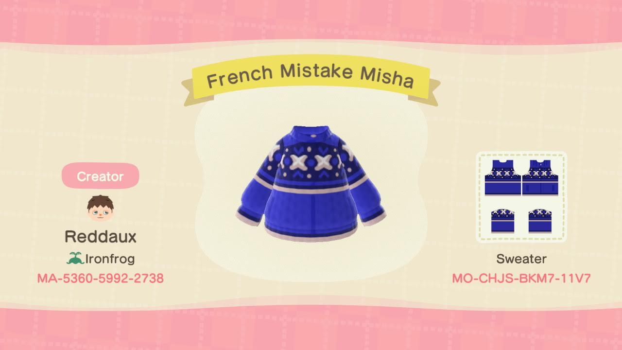 Animal Crossing Design Code: MO-CHJS-BKM7-11V7 Misha Collins SPN