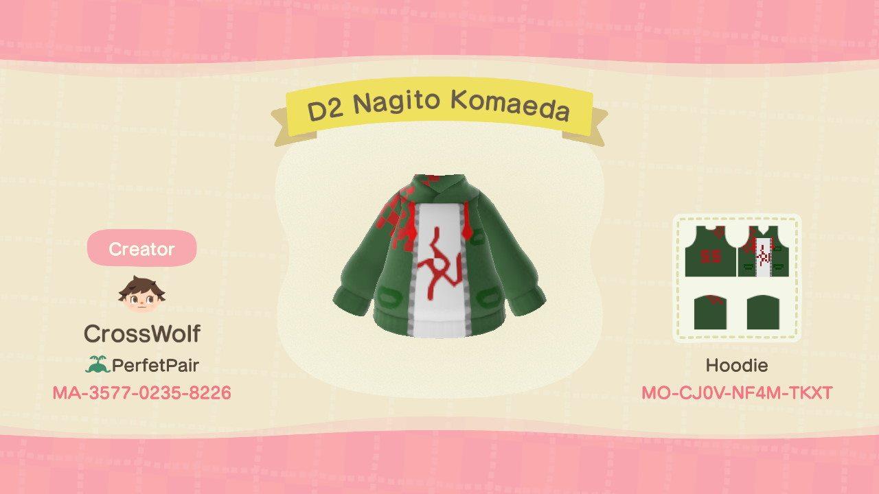 Animal Crossing Design Code: MO-CJ0V-NF4M-TKXT D2 Nagito Komaeda