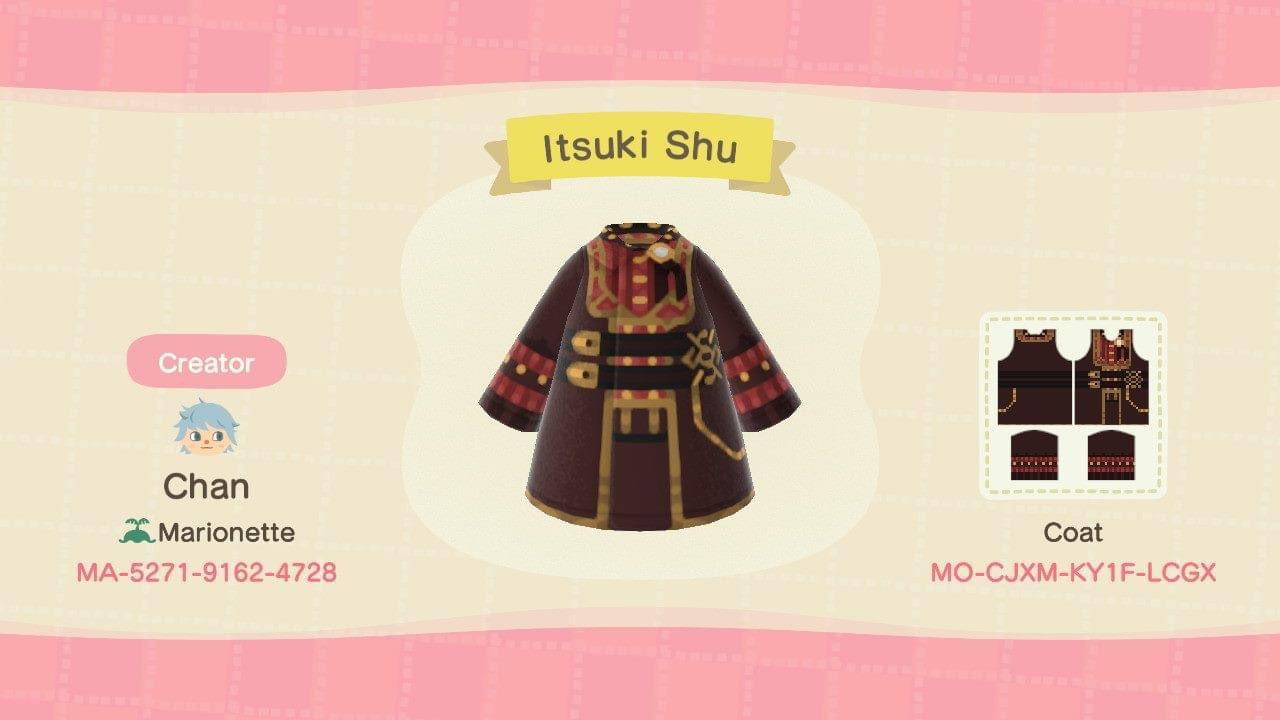 Animal Crossing Design Code: MO-CJXM-KY1F-LCGX Itsuki Shu