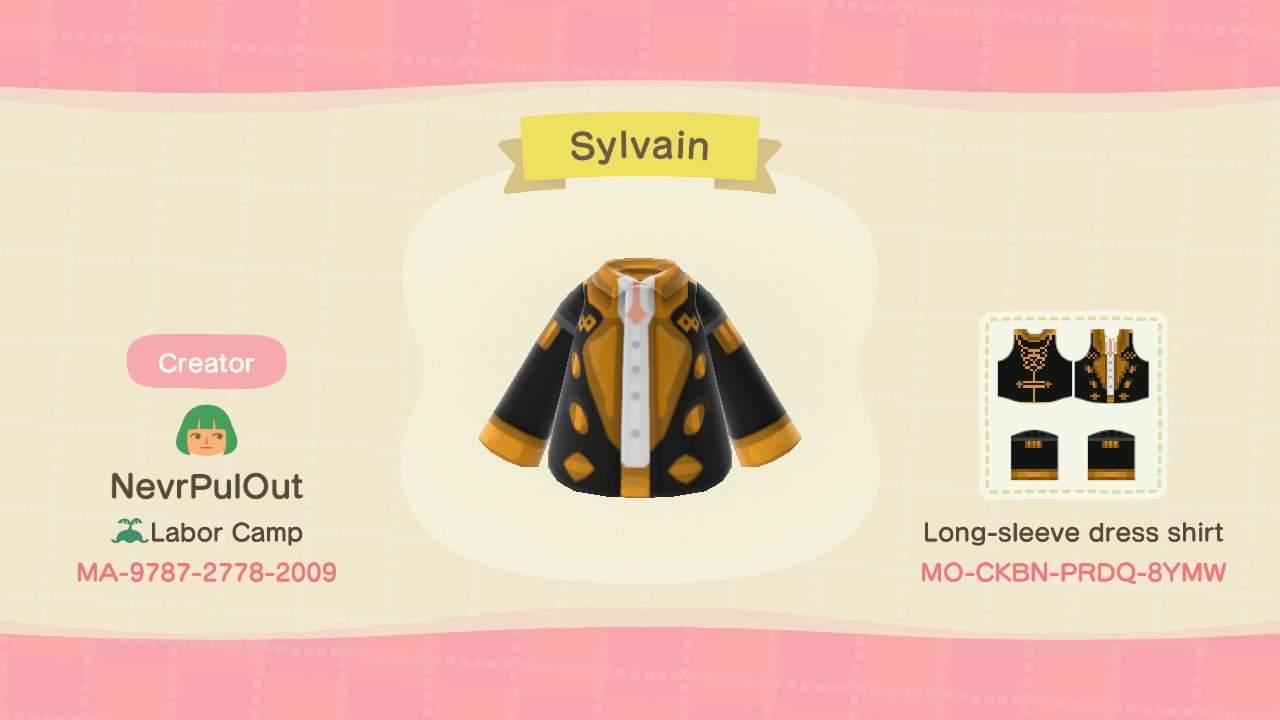 Animal Crossing Design Code: MO-CKBN-PRDQ-8YMW Sylvain