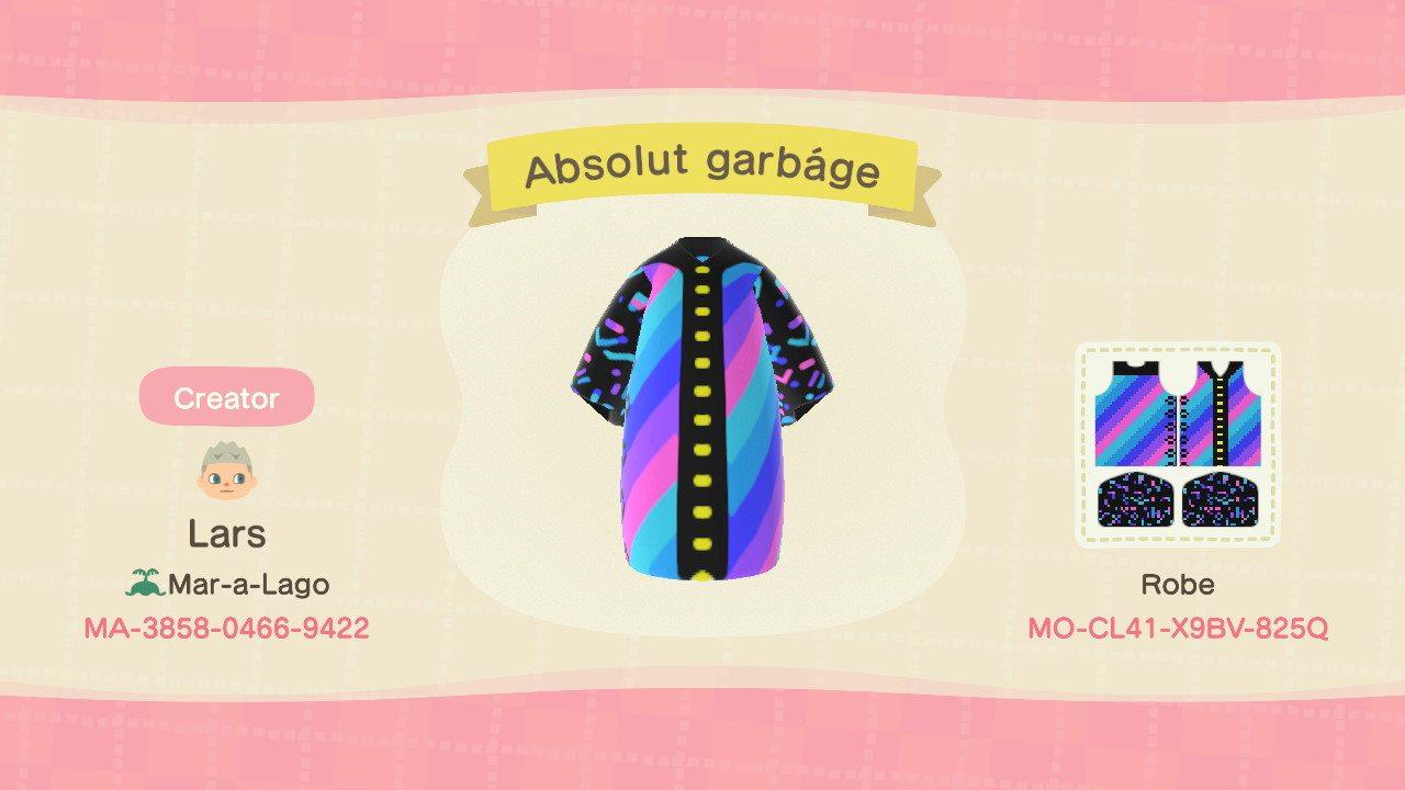 Animal Crossing Design Code: MO-CL41-X9BV-825Q Absolut garbage