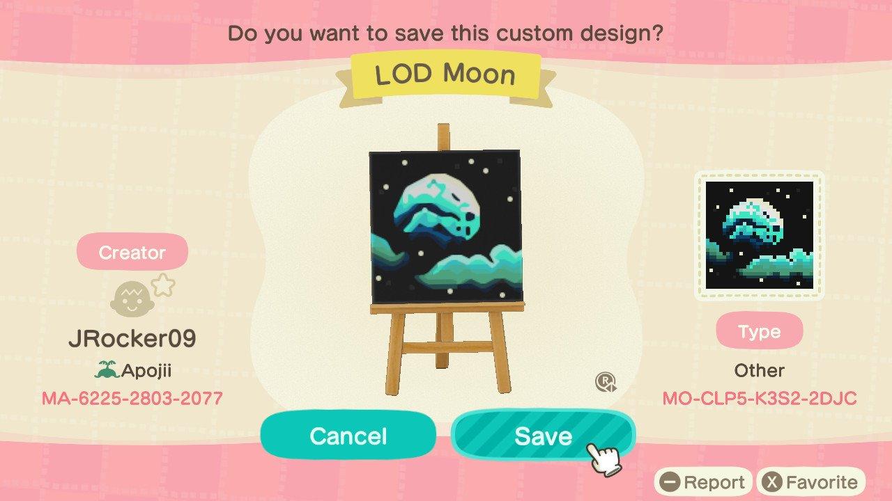 Animal Crossing Design Code: MO-CLP5-K3S2-2DJC Legend of Dragoon