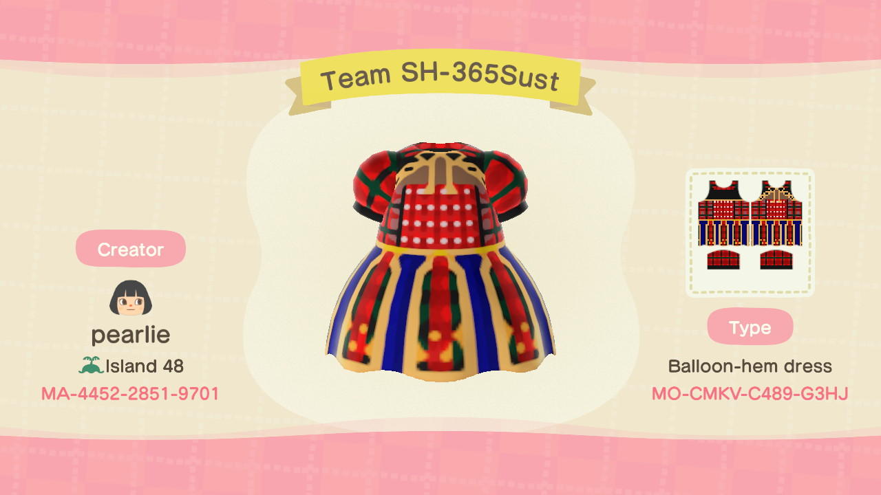 Animal Crossing Design Code: MO-CMKV-C489-G3HJ TEAM SH 2019 7