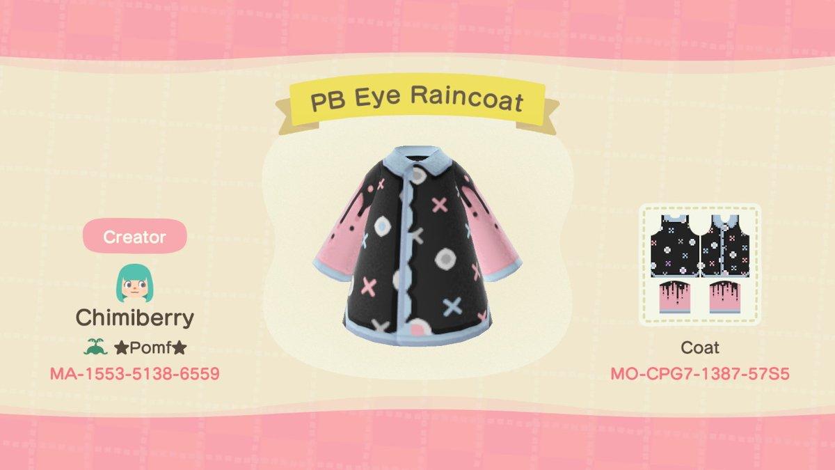 Animal Crossing Design Code: MO-CPG7-1387-57S5 PB Eye Raincoat