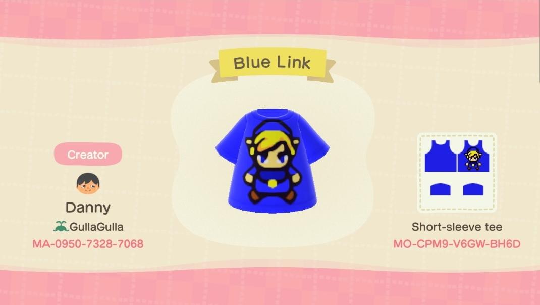 Animal Crossing Design Code: MO-CPM9-V6GW-BH6D Blue Link