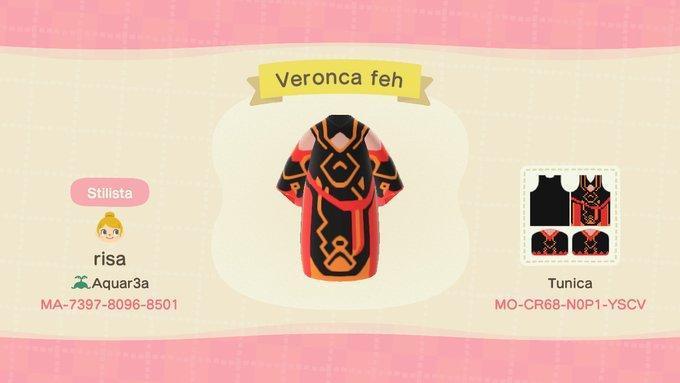 Animal Crossing Design Code: MO-CR68-N0P1-YSCV Veronica Feh