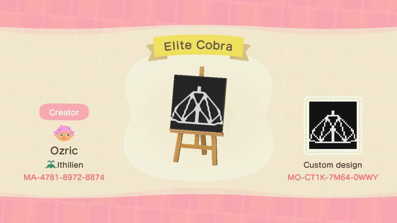 Animal Crossing Design Code: MO-CT1K-7M64-0WWY Elite Cobra