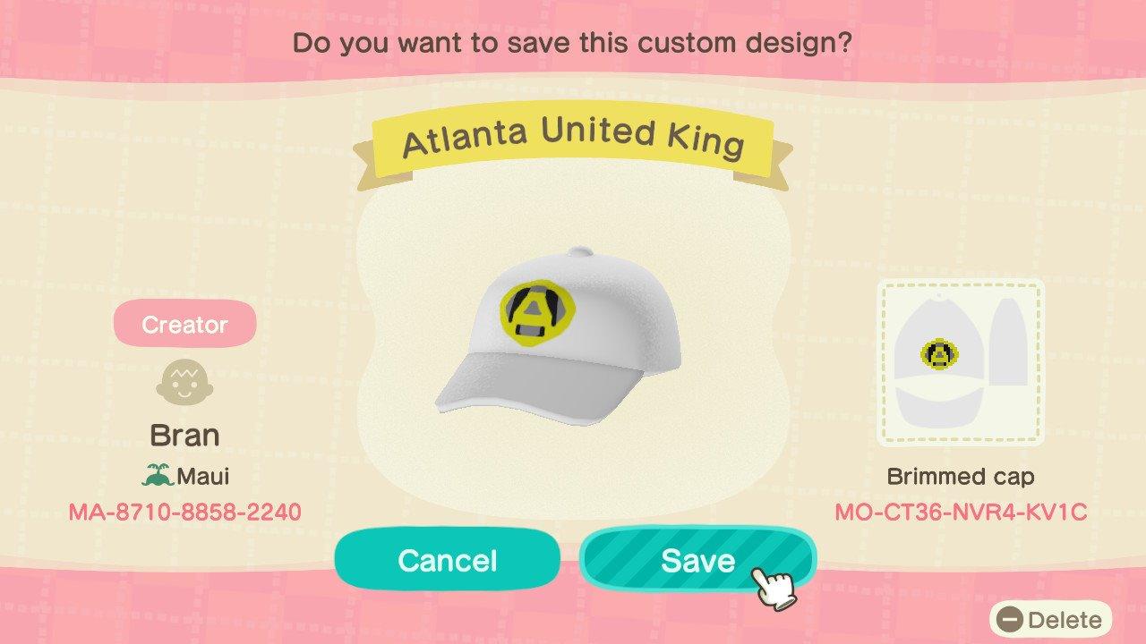 Animal Crossing Design Code: MO-CT36-NVR4-KV1C Atlanta United King