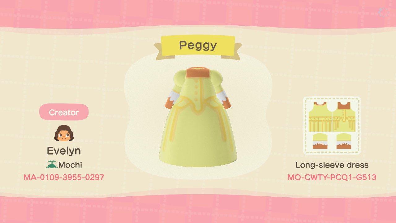 Animal Crossing Design Code: MO-CWTY-PCQ1-G513 Peggy