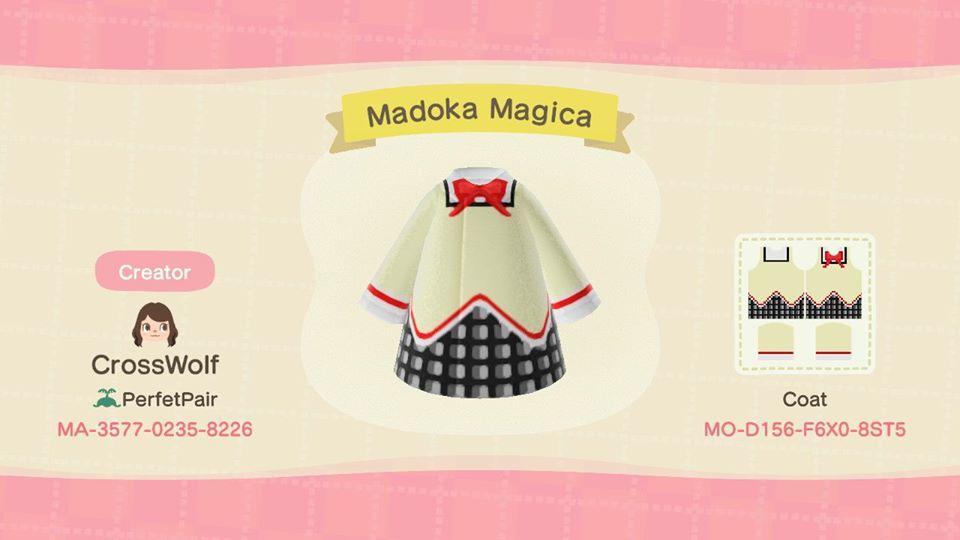 Animal Crossing Design Code: MO-D156-F6X0-8ST5 Madoka Magica