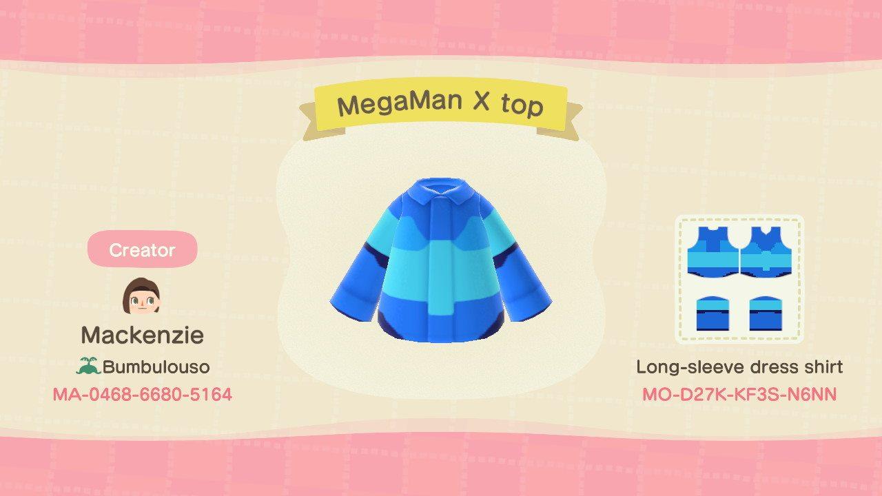 Animal Crossing Design Code: MO-D27K-KF3S-N6NN MegaMan X top