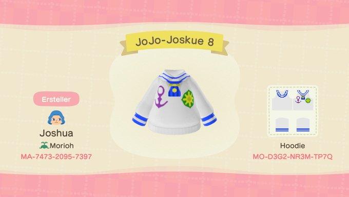 Animal Crossing Design Code: MO-D3G2-NR3M-TP7Q JoJo-Josuke 8