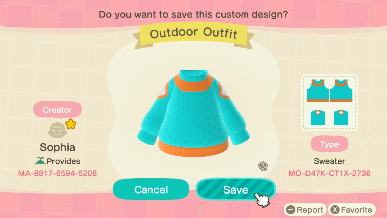 Animal Crossing Design Code: MO-D47K-CT1X-2736 Outdoor Level 10