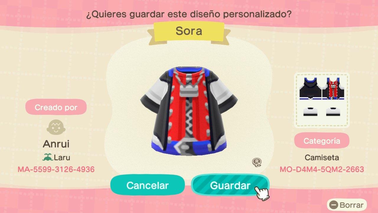 Animal Crossing Design Code: MO-D4M4-5QM2-2663 KH1 - Sora