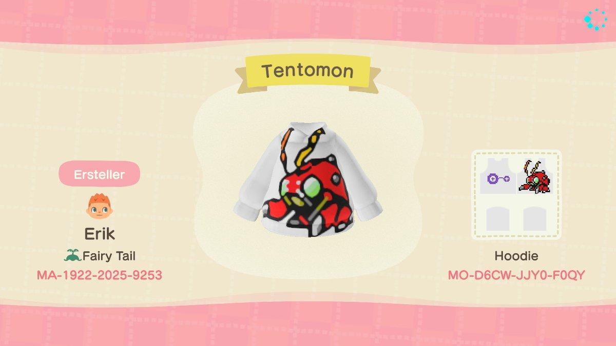 Animal Crossing Design Code: MO-D6CW-JJY0-F0QY Tentomon (Digimon)