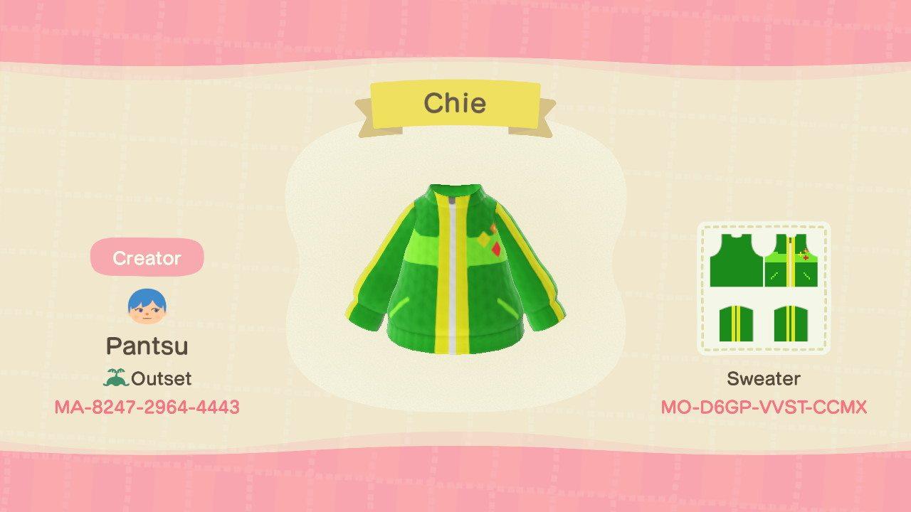 Animal Crossing Design Code: MO-D6GP-VVST-CCMX Chie Satonaka P3