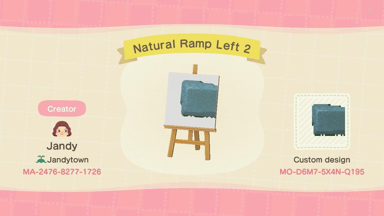 Animal Crossing Design Code: MO-D6M7-5X4N-Q195 Natural Ramp Left 2