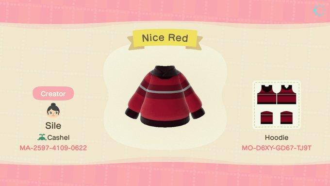 Animal Crossing Design Code: MO-D6XY-GD67-TJ9T Nice Red