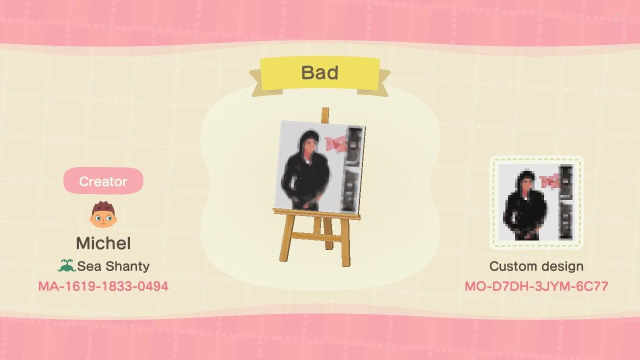Animal Crossing Design Code: MO-D7DH-3JYM-6C77 Bad
