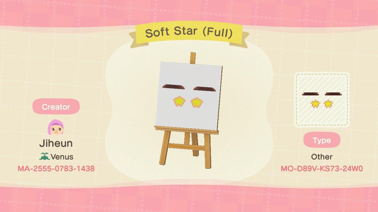 Animal Crossing Design Code: MO-D89V-KS73-24W0 Soft Star (Full)