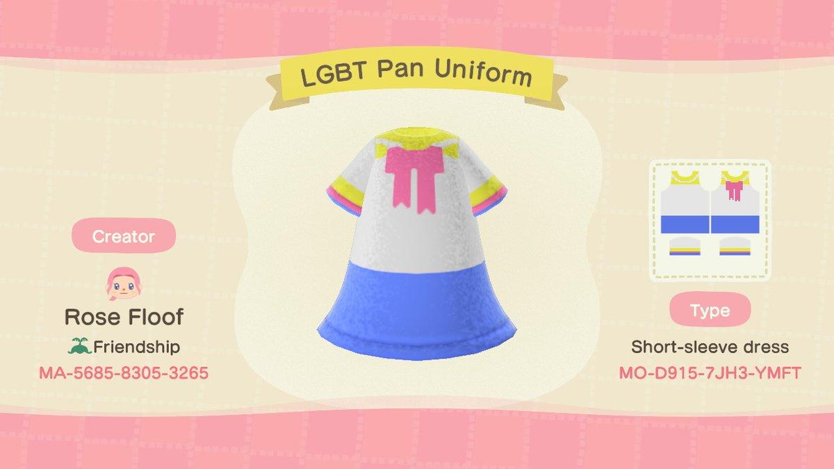 Animal Crossing Design Code: MO-D915-7JH3-YMFT Pansexual Uniform