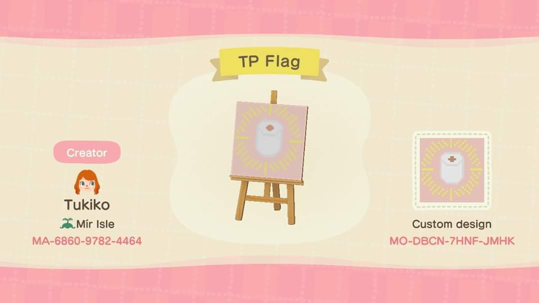 Animal Crossing Design Code: MO-DBCN-7HNF-JMHK TP Flag
