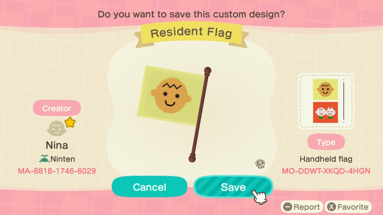 Animal Crossing Design Code: MO-DDWT-XKQD-4HGN Resident Flag