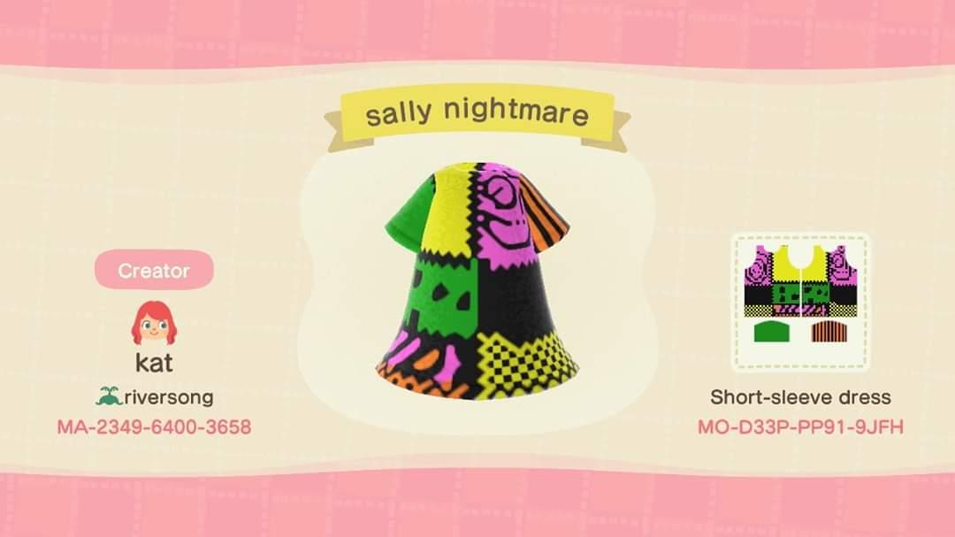 Animal Crossing Design Code: MO-DEEP-PP91-9JFH Sally nightmare