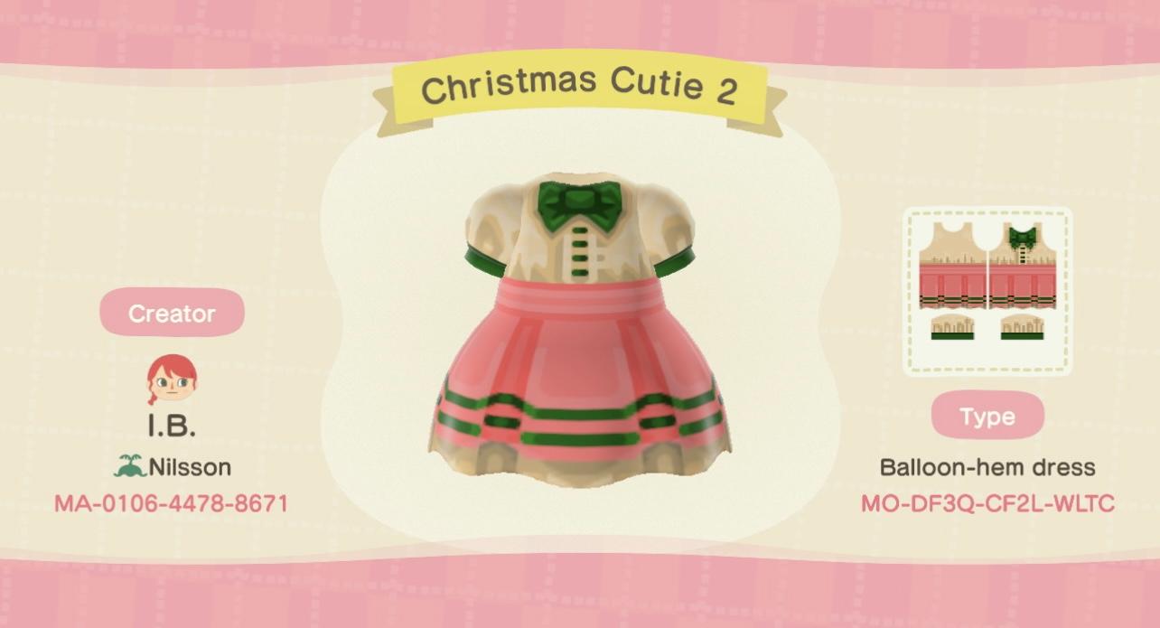 Animal Crossing Design Code: MO-DF3Q-CF2L-WLTC Christmas Cutie 2