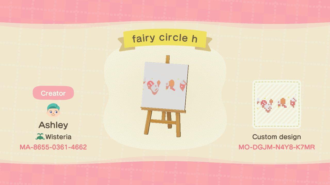 Animal Crossing Design Code: MO-DGJM-N4Y8-K7MR Fairy Circle Horizon