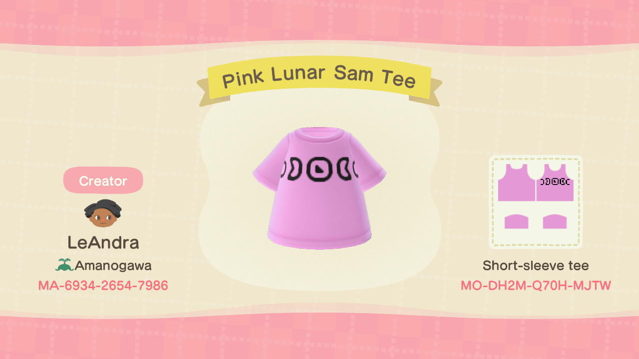 Animal Crossing Design Code: MO-DH2M-Q70H-MJTW Jacksepticeye Pink