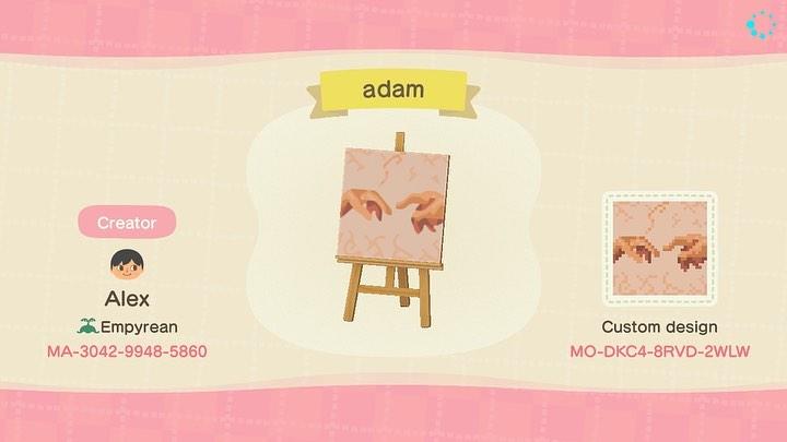 Animal Crossing Design Code: MO-DKC4-8RVD-2WLW adam
